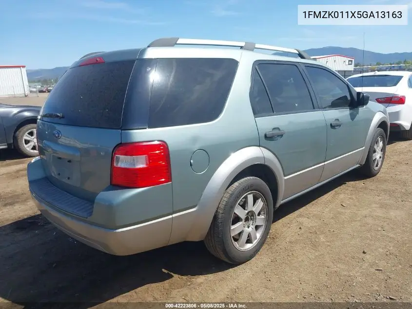 2005 Ford Freestyle Se VIN: 1FMZK011X5GA13163 Lot: 42223806