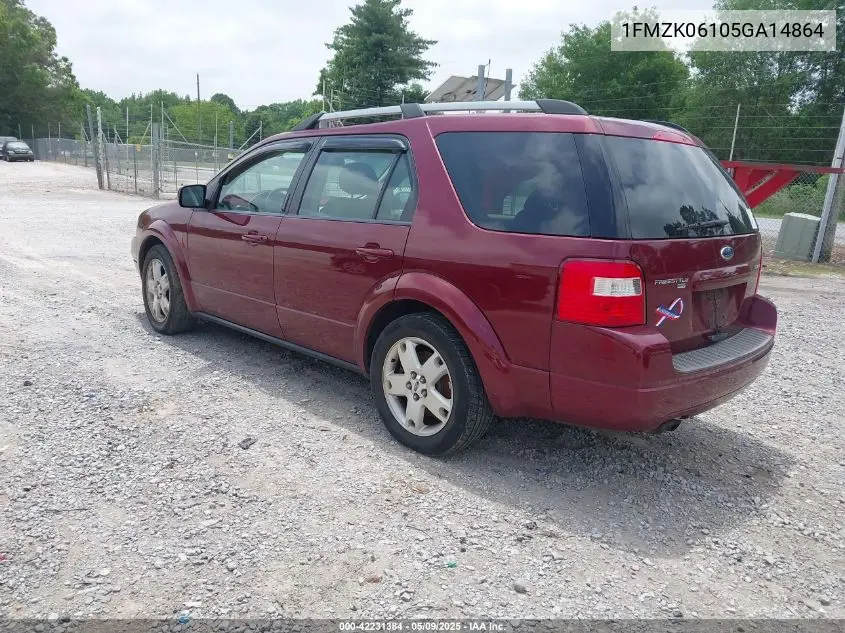 2005 Ford Freestyle Limited VIN: 1FMZK06105GA14864 Lot: 42231384