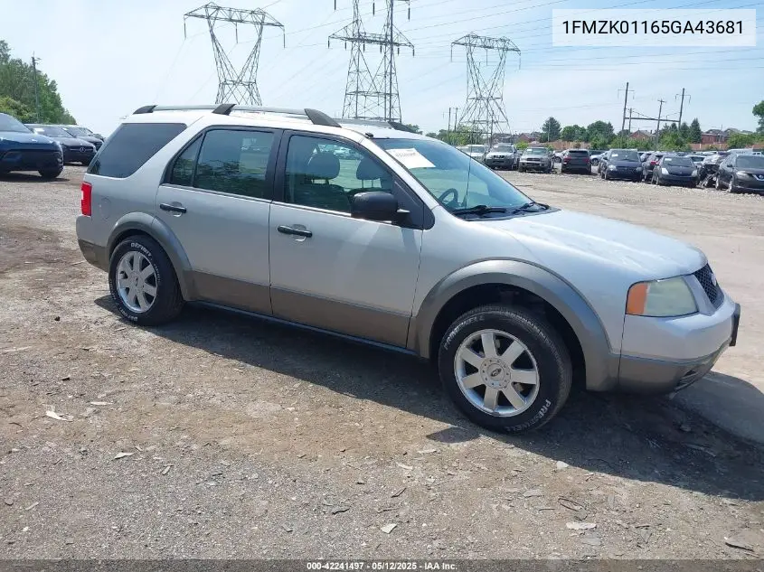 2005 Ford Freestyle Se VIN: 1FMZK01165GA43681 Lot: 42241497