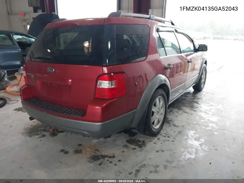 2005 Ford Freestyle Se VIN: 1FMZK04135GA52043 Lot: 42295592