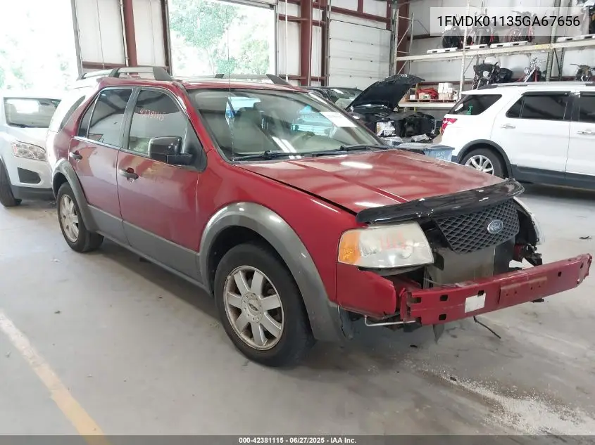 2005 Ford Freestyle Se VIN: 1FMDK01135GA67656 Lot: 42381115