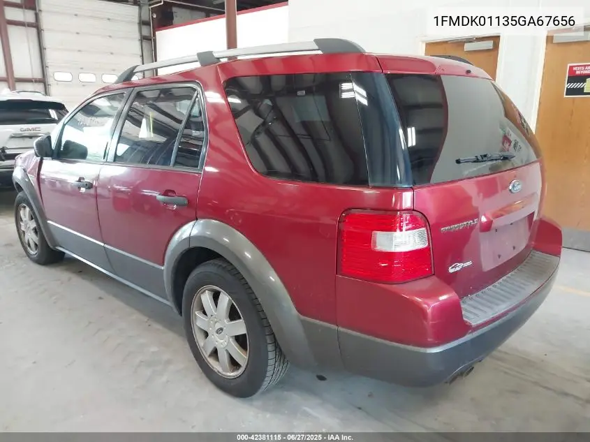 2005 Ford Freestyle Se VIN: 1FMDK01135GA67656 Lot: 42381115