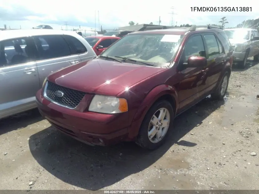 2005 Ford Freestyle Limited VIN: 1FMDK06135GA13881 Lot: 42427169