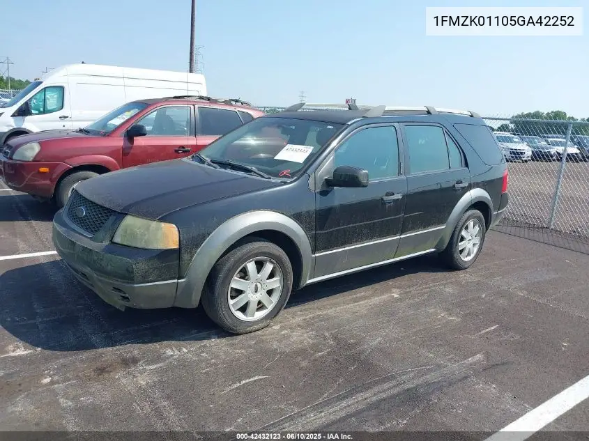 2005 Ford Freestyle Se VIN: 1FMZK01105GA42252 Lot: 42432123