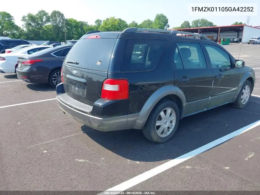 2005 Ford Freestyle Se VIN: 1FMZK01105GA42252 Lot: 42432123