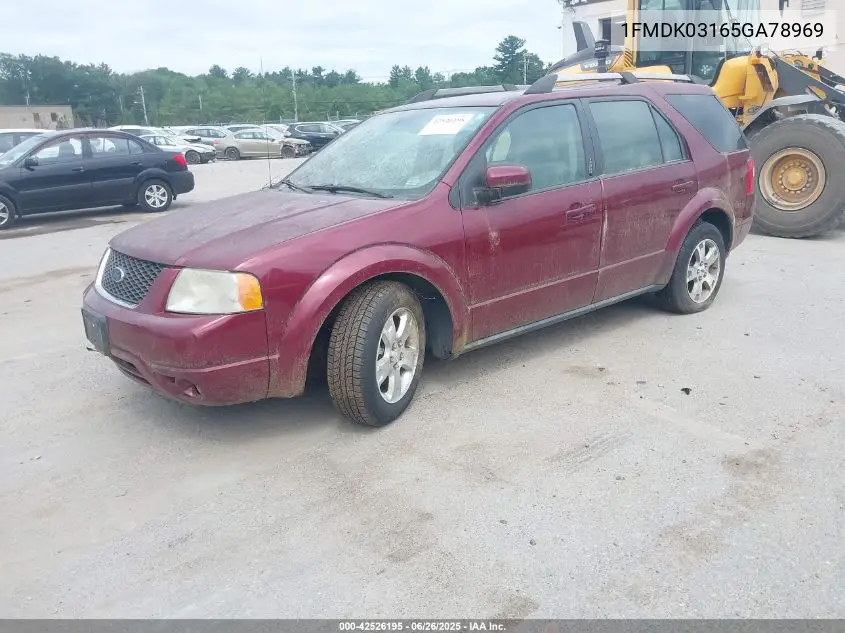 2005 Ford Freestyle Limited VIN: 1FMDK03165GA78969 Lot: 42526195