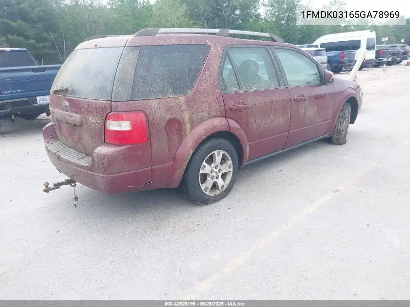 2005 Ford Freestyle Limited VIN: 1FMDK03165GA78969 Lot: 42526195