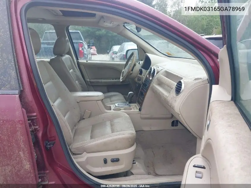 2005 Ford Freestyle Limited VIN: 1FMDK03165GA78969 Lot: 42526195