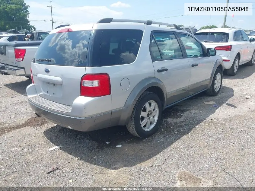 2005 Ford Freestyle Se VIN: 1FMZK01105GA55048 Lot: 42550663