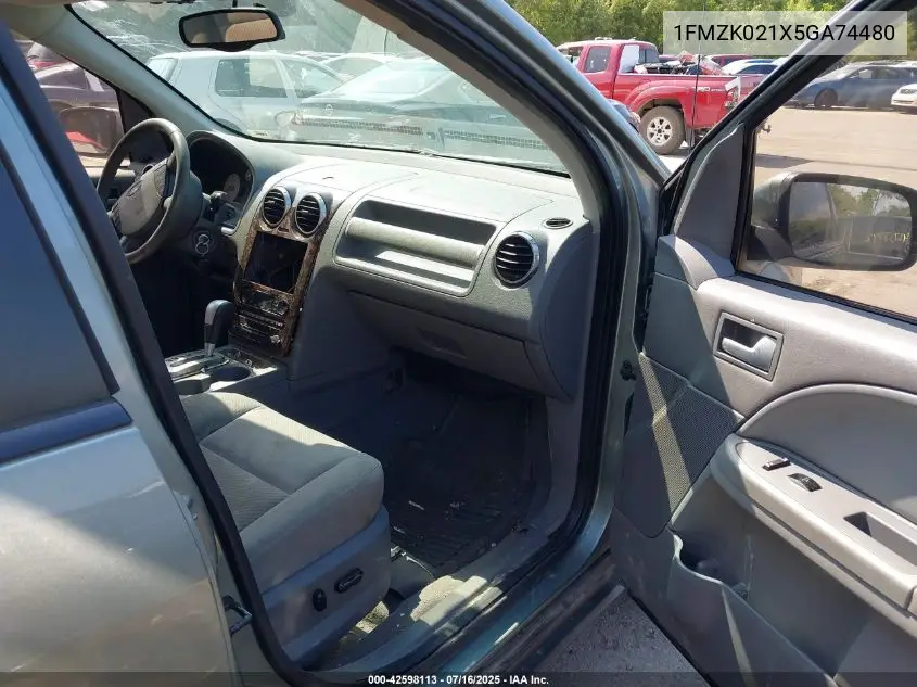 2005 Ford Freestyle Sel VIN: 1FMZK021X5GA74480 Lot: 42598113