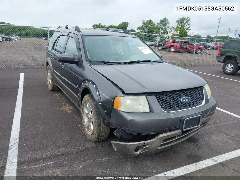 2005 Ford Freestyle Sel VIN: 1FMDK05155GA50562 Lot: 42622793