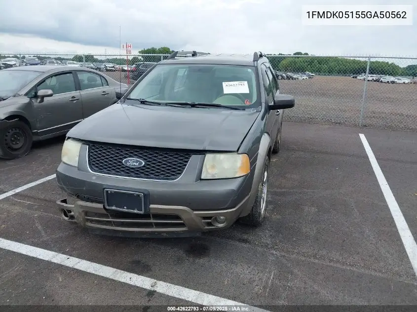 2005 Ford Freestyle Sel VIN: 1FMDK05155GA50562 Lot: 42622793