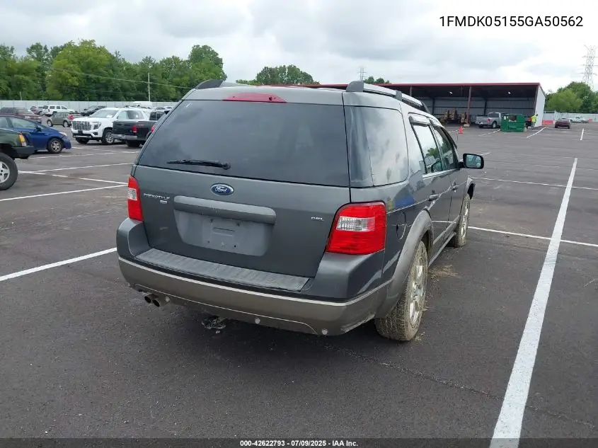 2005 Ford Freestyle Sel VIN: 1FMDK05155GA50562 Lot: 42622793