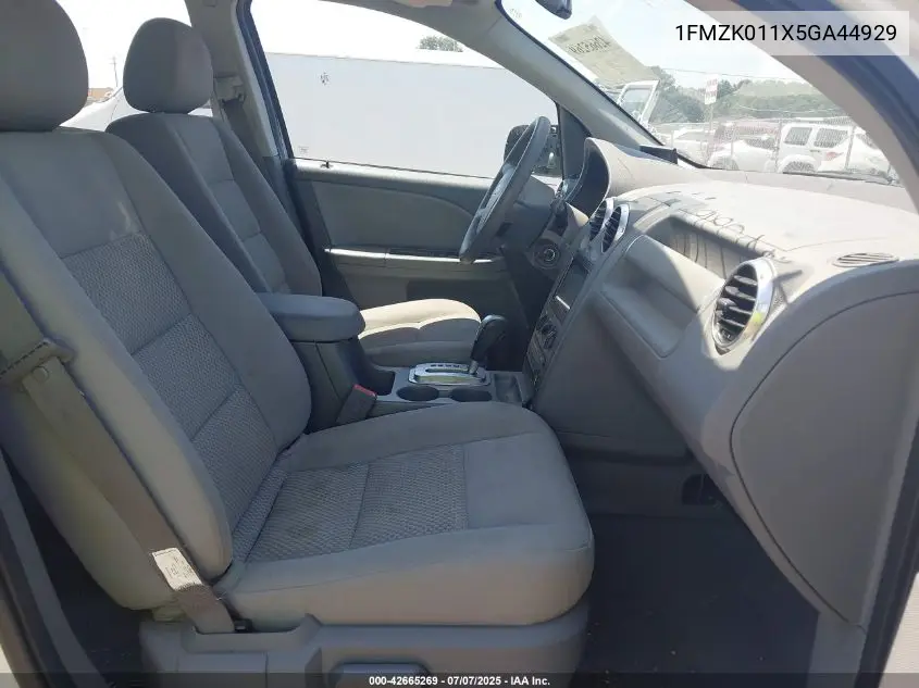 2005 Ford Freestyle Se VIN: 1FMZK011X5GA44929 Lot: 42665269