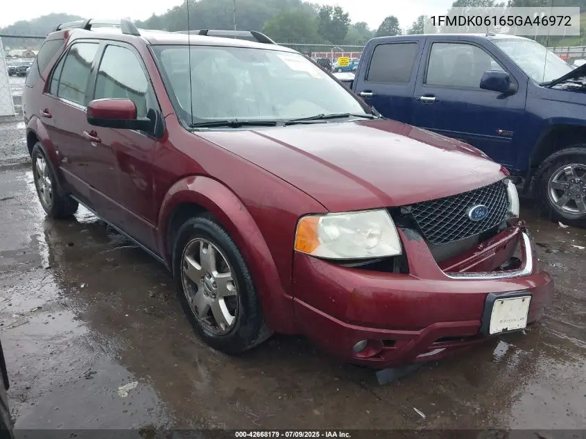 2005 Ford Freestyle Limited VIN: 1FMDK06165GA46972 Lot: 42668179