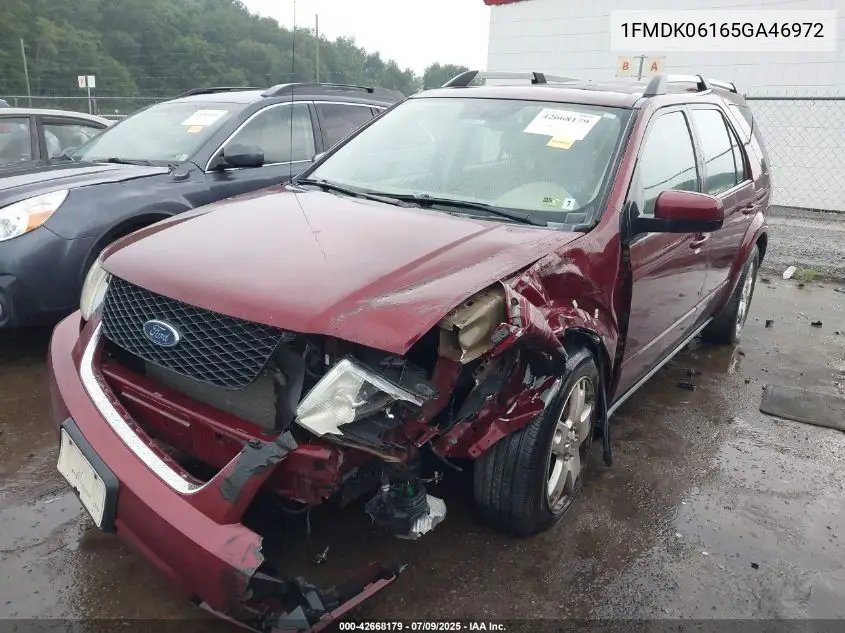 2005 Ford Freestyle Limited VIN: 1FMDK06165GA46972 Lot: 42668179