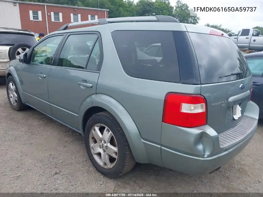2005 Ford Freestyle Limited VIN: 1FMDK06165GA59737 Lot: 42671700