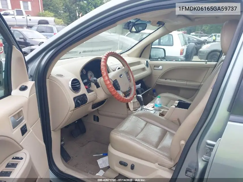 2005 Ford Freestyle Limited VIN: 1FMDK06165GA59737 Lot: 42671700