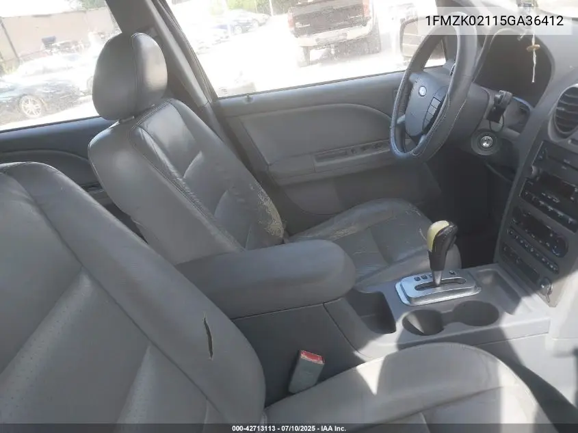 2005 Ford Freestyle Sel VIN: 1FMZK02115GA36412 Lot: 42713113