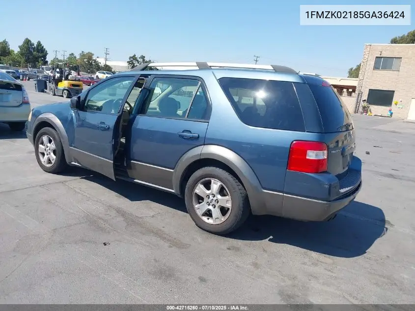 2005 Ford Freestyle Sel VIN: 1FMZK02185GA36424 Lot: 42715260