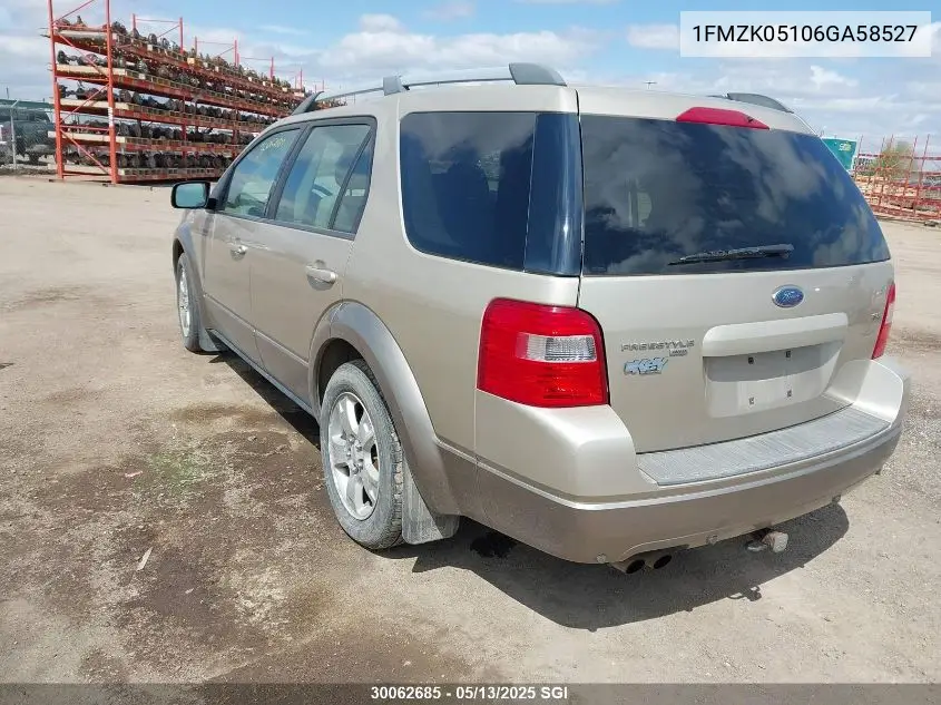 2006 Ford Freestyle Sel VIN: 1FMZK05106GA58527 Lot: 30062685