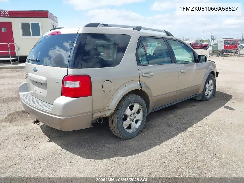 2006 Ford Freestyle Sel VIN: 1FMZK05106GA58527 Lot: 30062685
