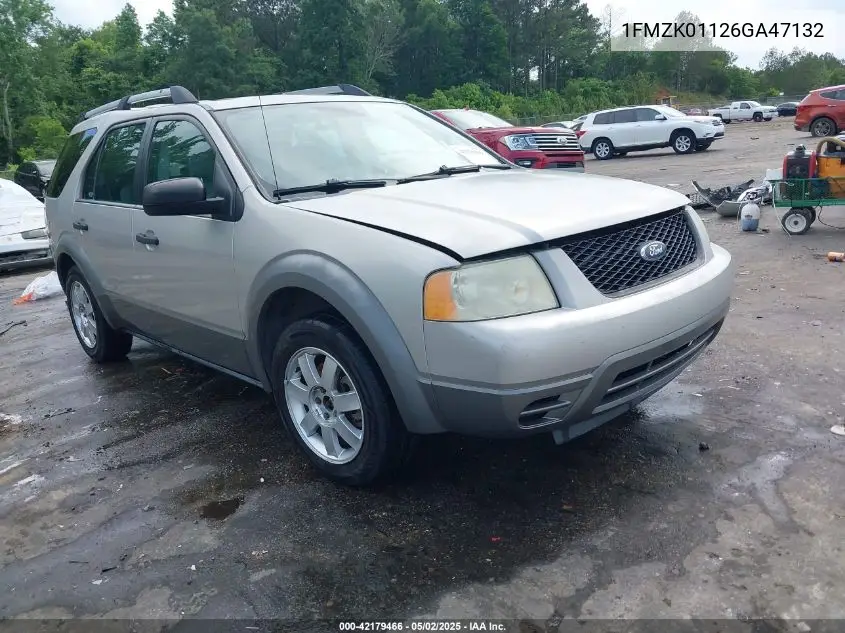 2006 Ford Freestyle Se VIN: 1FMZK01126GA47132 Lot: 42179466