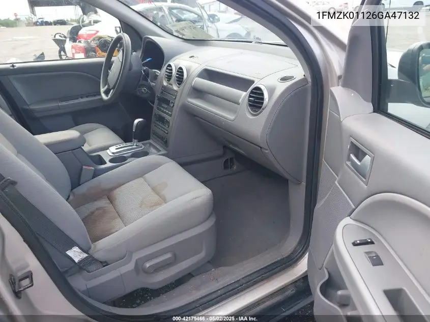 2006 Ford Freestyle Se VIN: 1FMZK01126GA47132 Lot: 42179466