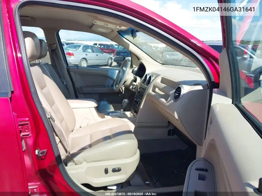 2006 Ford Freestyle Se VIN: 1FMZK04146GA31641 Lot: 42272872