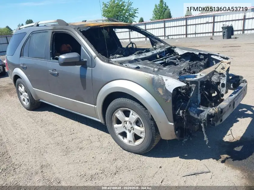 2006 Ford Freestyle Sel VIN: 1FMDK05136GA53719 Lot: 42366646