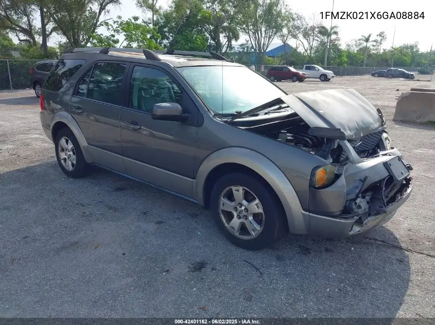 2006 Ford Freestyle Sel VIN: 1FMZK021X6GA08884 Lot: 42401162