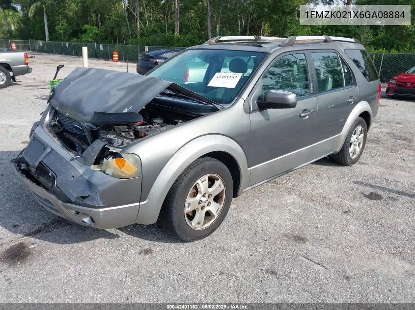 2006 Ford Freestyle Sel VIN: 1FMZK021X6GA08884 Lot: 42401162
