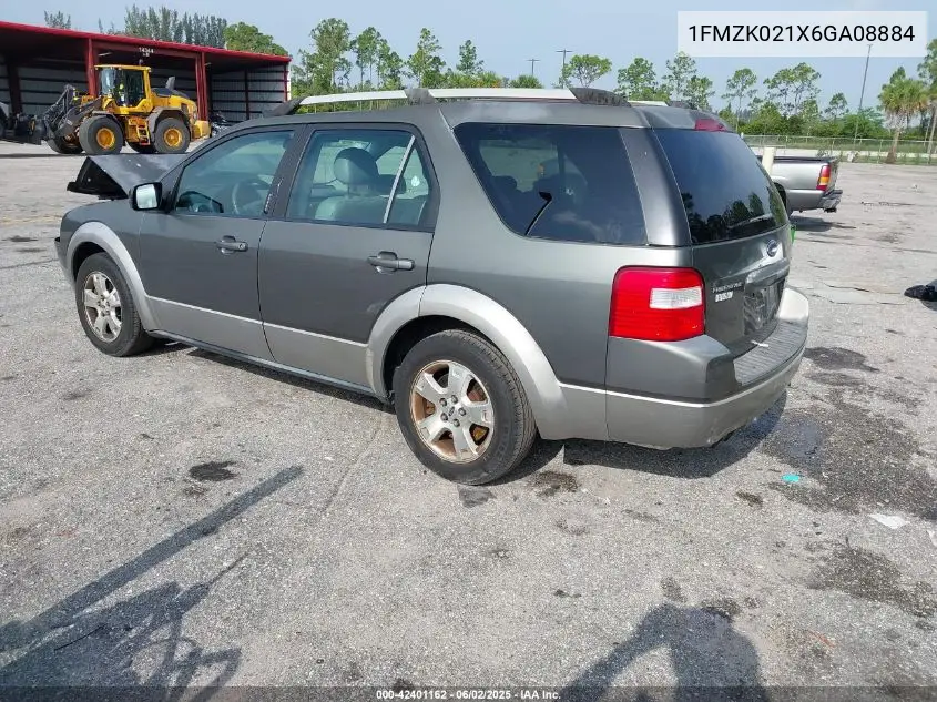 2006 Ford Freestyle Sel VIN: 1FMZK021X6GA08884 Lot: 42401162