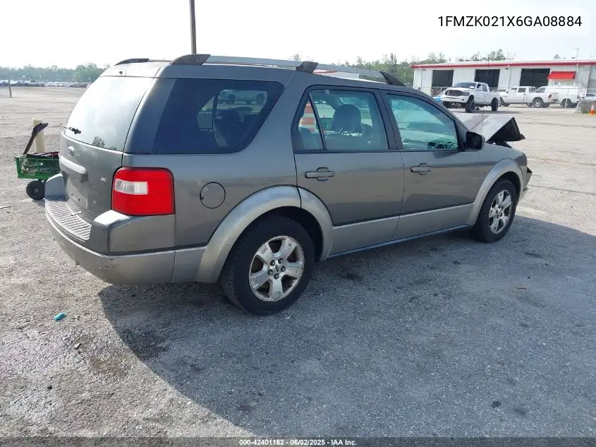 2006 Ford Freestyle Sel VIN: 1FMZK021X6GA08884 Lot: 42401162