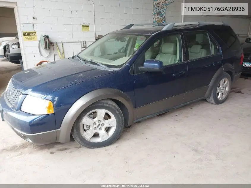 2006 Ford Freestyle Sel VIN: 1FMDK05176GA28936 Lot: 42469641