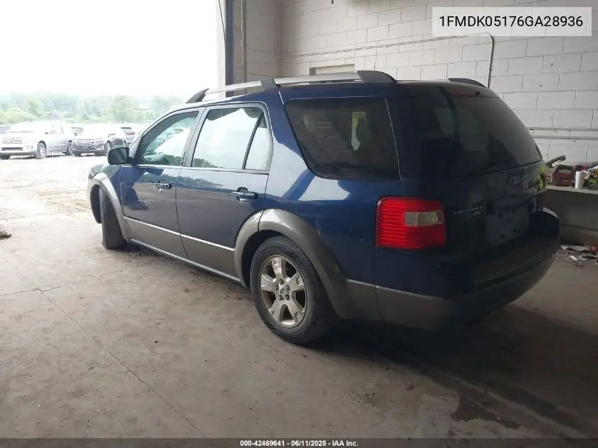 2006 Ford Freestyle Sel VIN: 1FMDK05176GA28936 Lot: 42469641