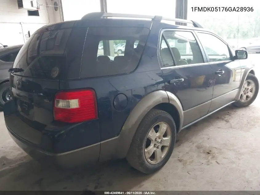 2006 Ford Freestyle Sel VIN: 1FMDK05176GA28936 Lot: 42469641