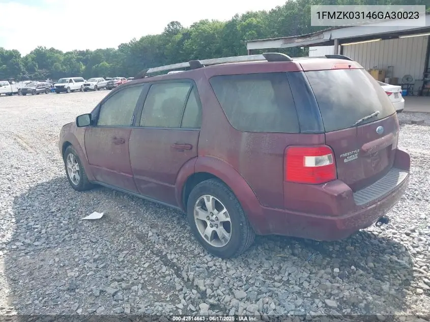 2006 Ford Freestyle Limited VIN: 1FMZK03146GA30023 Lot: 42514643