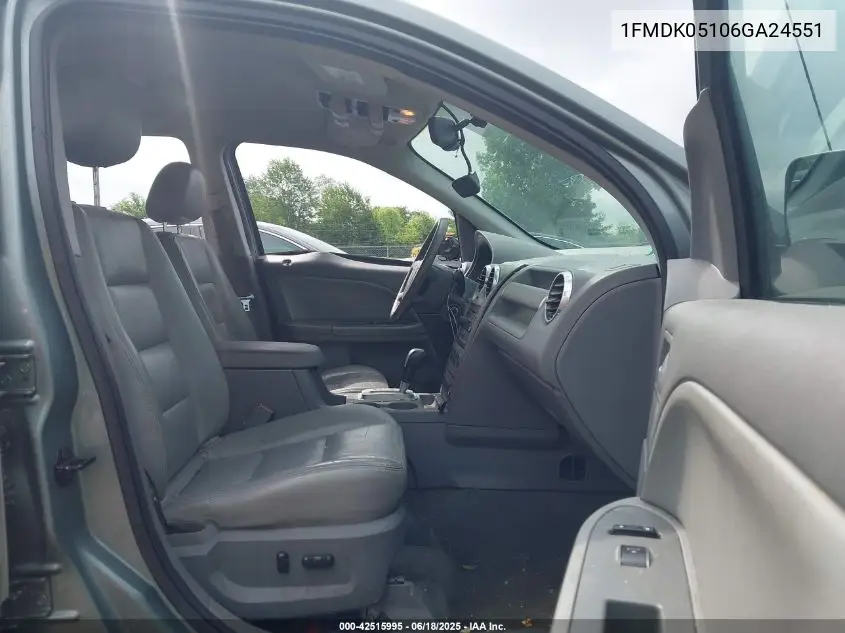 2006 Ford Freestyle Sel VIN: 1FMDK05106GA24551 Lot: 42515995