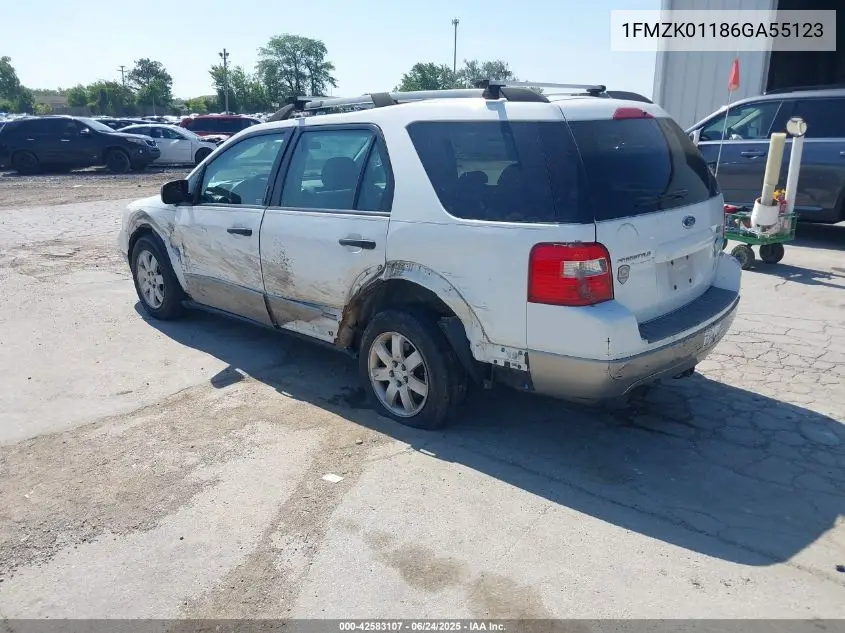 2006 Ford Freestyle Se VIN: 1FMZK01186GA55123 Lot: 42583107