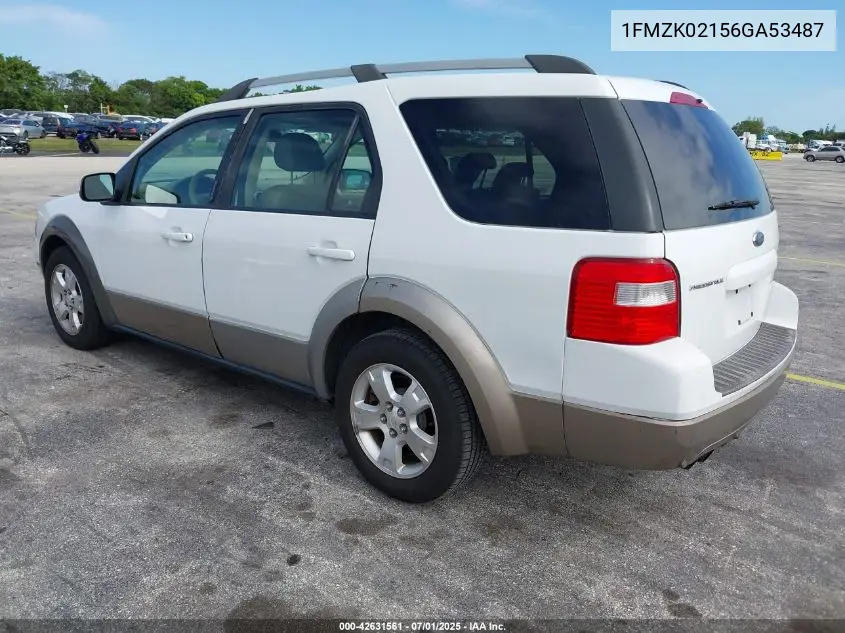 2006 Ford Freestyle Sel VIN: 1FMZK02156GA53487 Lot: 42631561