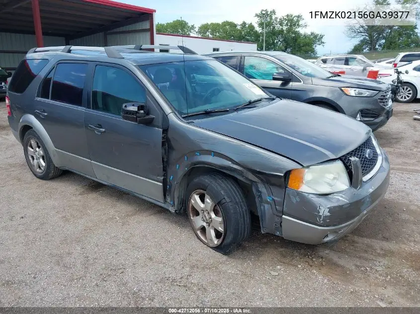 2006 Ford Freestyle Sel VIN: 1FMZK02156GA39377 Lot: 42712056