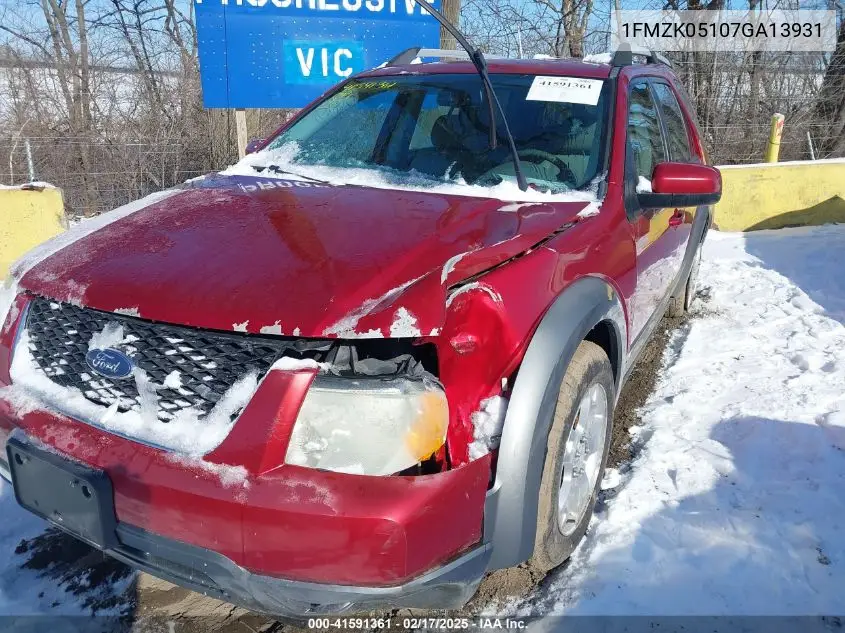 2007 Ford Freestyle Sel VIN: 1FMZK05107GA13931 Lot: 41591361