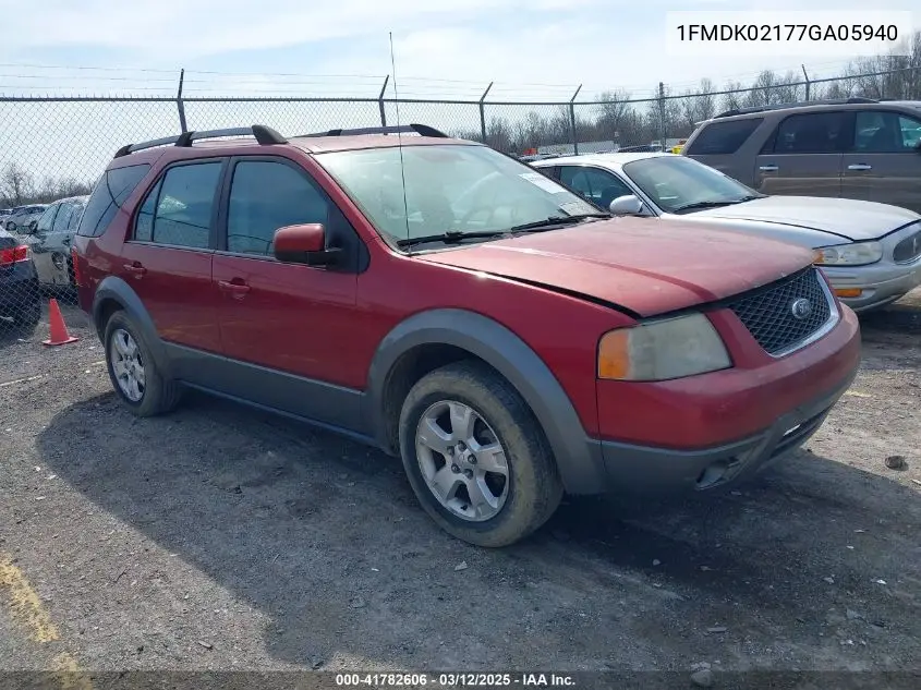 2007 Ford Freestyle Sel VIN: 1FMDK02177GA05940 Lot: 41782606