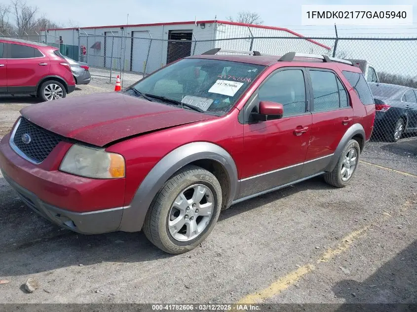 2007 Ford Freestyle Sel VIN: 1FMDK02177GA05940 Lot: 41782606