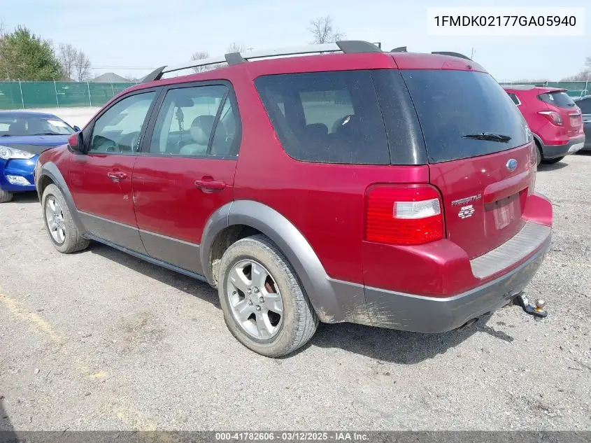 2007 Ford Freestyle Sel VIN: 1FMDK02177GA05940 Lot: 41782606