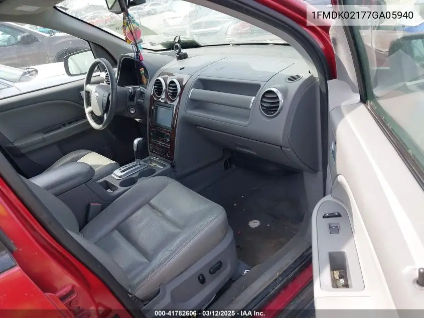 2007 Ford Freestyle Sel VIN: 1FMDK02177GA05940 Lot: 41782606