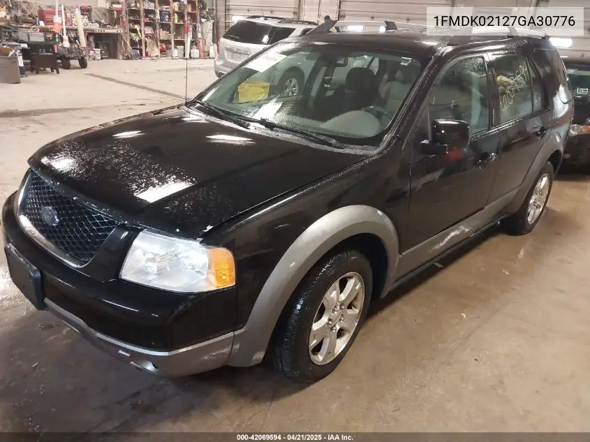 2007 Ford Freestyle Sel VIN: 1FMDK02127GA30776 Lot: 42069594
