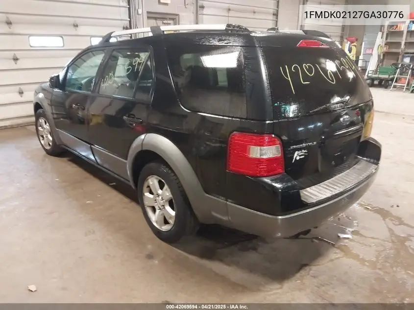 2007 Ford Freestyle Sel VIN: 1FMDK02127GA30776 Lot: 42069594
