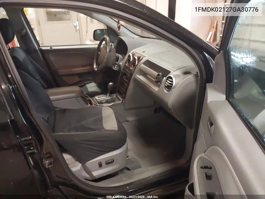 2007 Ford Freestyle Sel VIN: 1FMDK02127GA30776 Lot: 42069594